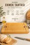 Bamboo Bread Cutting Board with Crumb Catcher and Tray, Natural Wood Cutting and Presentation Set 34X22 cm - 3