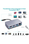 محول USB C إلى HDMI بدقة 4K و60 هرتز، مع منفذ DP، إيثرنت جيجابت، USB 3.0، محطة إرساء ثندربولت 3/4 - 4