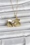 Brk 316L Steel Chain Gold Color Teddy Bear Model Openable Women's Necklace - 2