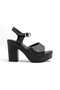 Jvl 163 Adjustable Thick Heeled Shoes