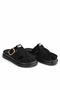 Women's Suede Gold Buckle Bohemian Style Platform Slippers