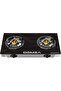 Gas Burner With Auto Ignition, 2 Burners Gas Stove, Tempered Glass Top Stove