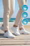 White Textile Lightweight Men's Casual Shoes 020 g - 2