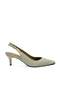 Genuine Leather Pointed Toe Short Heeled Shoes 778 Vi̇zon
