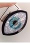 Women's bone clip hair clip with eye detail - 2