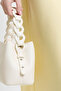 Women's White Sienna Bucket Bag - 3