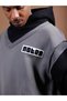 Grey Layered Look Relaxed Fit Hoodie - 3