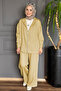 5645 - Stylish Comfortable Cotton Fabric Hooded Casual Women's Set - 3