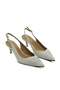 Genuine Leather Pointed Toe Short Heeled Shoes 778 Vi̇zon - 2