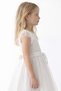 Girl's Dress White Dress Tulle Sequin Embroidered Evening Dress Comfortable and Stylish Birthday Dress 4-8 Years Old - 4