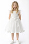 Girl's Dress White Dress Tulle Sequin Embroidered Evening Dress Comfortable and Stylish Birthday Dress 4-8 Years Old