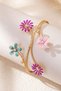 Flower Themed Armcuff Gold Women's Pazu Bracelet - 2