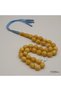 Pressed Amber Kabs Rosary Prayer Beads – 33 Beads, 12–13.5mm Round Tasbih, 40g - 4