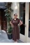 Crep Fabric Buttoned Belted Dress - 6