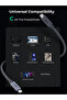 كابل USB4 GEN2 من نوع Circlet Mix بطول 2 متر، بقوة 240 واط. كابل USB-C إلى USB-C مجدول من DTY طراز CB-DCC321 باللون الرمادي - 5
