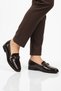 Brown Patent Leather Genuine Leather Lightweight Women's Casual Shoes 214 Z - 3