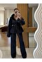 Belted Tie-Waist Jacket and Trousers Denim Set - 4
