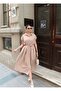 Crep Fabric Buttoned Belted Dress - 6