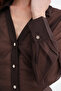 Buttoned Transparent Shirt G2297 - 3