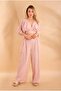 Muslin buttoned crop lilac bnts-23028 - 2