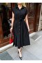 Crep Fabric Buttoned Belted Dress - 6