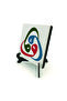لوحة مكتبية من MDF مطبوع عليها حرف الفاف ثلاثي الأبعاد 10x10 KH-183