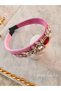 Special Design Velvet Crown with Pink Crystal Cut Stones, Invitations, New Year, Wedding, Prom - 2