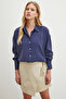 Basic Modal Shirt Navy Blue - 5