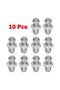 10Pcs 201 Stainless Steel Straight Hydraulic Grease Nozzle Anti-rust Fitting M6 Thread Kit Height... - 8