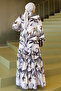 Patterned Hijab Jessica Dress B593 Black - 5