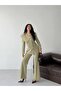 Women's Double-Breasted Blazer Jacket Pants Set Stylish Button Detail Modern Office Formal Suit - 4