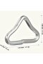 50Pcs Triangle Buckles, V-Shaped Trampoline Spring Hooks, Triangular Buckles, Triangular Ring Hoo... - 3