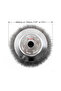 200mm 150/200mm Grass Trimmer Head Thin Steel Wire Brush Cutter Dust Removal Weeding Plate for Lawn - 2