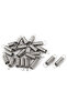 0.5mmx6x25mm 24pcs 0.5mmx6x25mm Stainless Steel Dual Hook Small Tension Spring