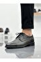 Men's genuine leather black lightweight casual classic shoes - 2