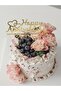 3pcs Gold 3/5pcs Cake Topper Decoration Happy Anniversary ,Wedding Anniversary Cake Decoration, Birt - 2