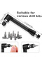 The right angle drill accessory kit includes socket adapter,hexagonal shank angle drill adapter,o... - 3