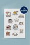 Daily Themes Sticker Set 21 Sheets/216 Pieces Sticker Set - 3