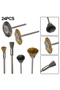 24Pcs Brass BrushSteel Wire Wheels Brushes Drill Rotary Tools Polishing For Dremel Rotary Tools M... - 4