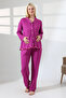 Maternity Lausa Pleated Cherry Pajama Set - 3