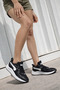 Women's Comfort Black Sneaker Sports Shoes - 4