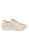 Ecru Genuine Leather Memory Foam Women's Casual Shoes Z094 Z