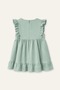 Girl's Cotton Summer Floral Embroidered Dress - 3
