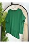 Women's 100% Cotton Lycra Asymmetrical Short Sleeve Combed Cotton Tunic - 2