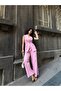 Women's Belt Detailed Vest and Trousers Set Double Breasted Collar Buttoned Stylish Two-Piece Set - 3