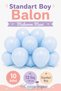 10 Pieces 12 Inch Medium Size Macaron Blue Color Balloon Set |   Decor Balloon