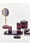Kristall Soap Dish, Countertop - Burgundy - 3