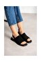 Noventa Black Suede Women's Sandals