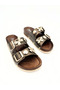 Copper Women's Double Buckle Accessory Detailed Comfortable Sole Daily Summer Slippers Vdz01014 - 5