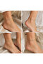 Elegant Bow Detailed Double Row Gold Anklet - 2